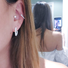 Inside-out Diamond Hoop Earrings