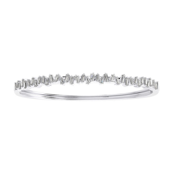Baguette Diamond Bangle Bracelet