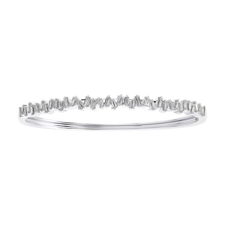 Baguette Diamond Bangle Bracelet