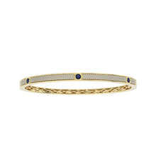 Emerald and Diamond Pave Bangle Bracelet