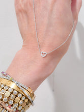 Pretty Little Open Heart Diamond Necklace