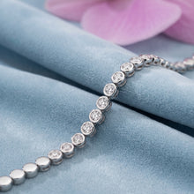 Diamond Bezel Disk Bracelet Centered