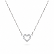 Pretty Little Open Heart Diamond Necklace