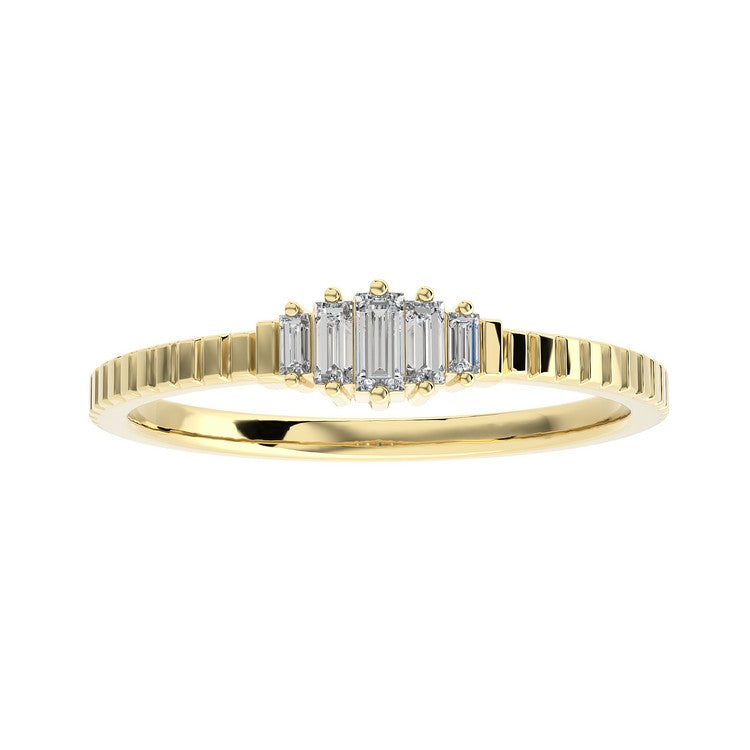 Open Heart Diamond Ring
