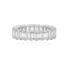 Lab Grown Emerald Diamond Eternity Band