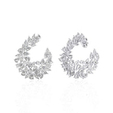 Multi Shape cluster Diamond Earrings