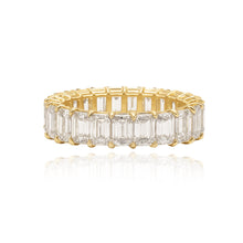 Lab Grown Emerald Diamond Eternity Band