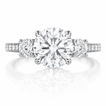 Classic Modified Three Stone Ring