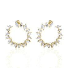 Multi Shape Alternating Diamond Earrings