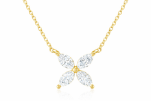 Marquise Four Stone Diamond Necklace