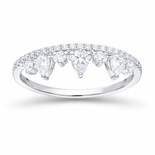 Crown Diamond Wedding Band