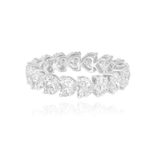Lab Grown Heart Diamond Eternity Band