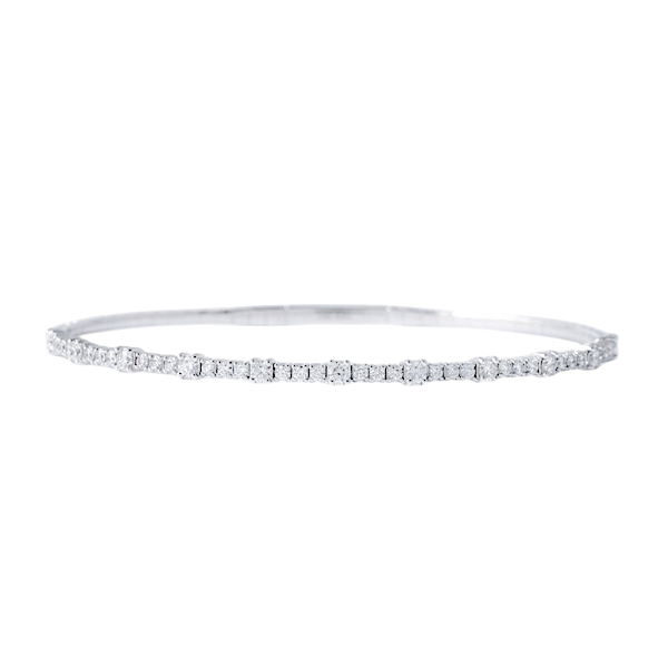 Flexible Diamond Bangle Bracelet