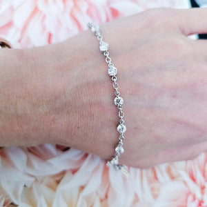 Diamond Double Chain Bracelet
