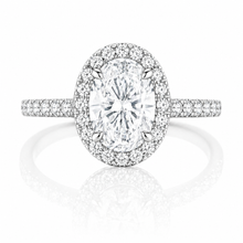 Oval Halo Engagement Ring
