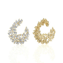 Multi Shape cluster Diamond Earrings