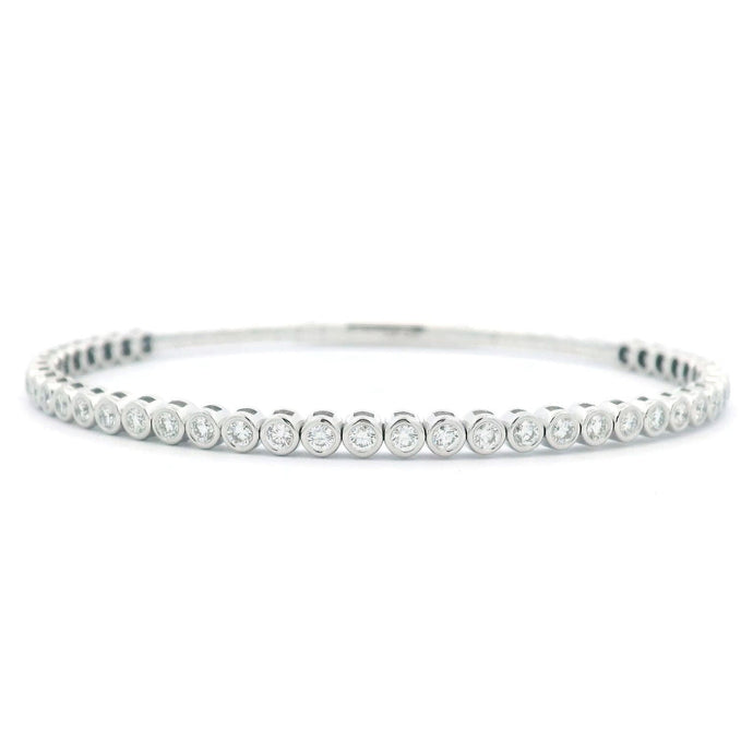 Bezel Flex Diamond Bangle Bracelet