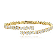 Lab Grown Multi-shape Diamond Bangle Bracelet