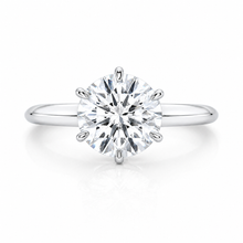 Classic Six Prong Knife Edge Ring
