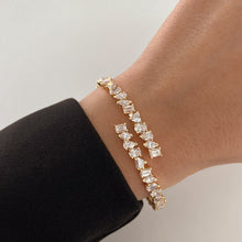 Lab Grown Multi-shape Diamond Bangle Bracelet