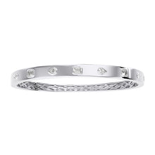 Multi Shape Diamond Bangle Bracelet