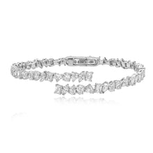 Lab Grown Multi-shape Diamond Bangle Bracelet
