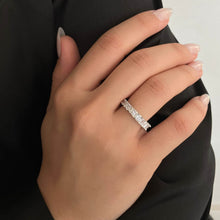 Lab Grown Half Emerald Half Oval Diamond Eternity Band