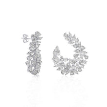 Multi Shape cluster Diamond Earrings