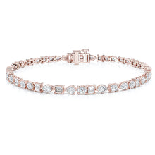 Lab Grown Classic Multi-shape Diamond Tennis Bracelet