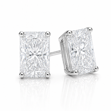 Lab Grown Radiant Cut Stud Earrings