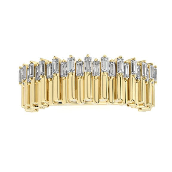 .10ct Stackable micro pave Diamond Band
