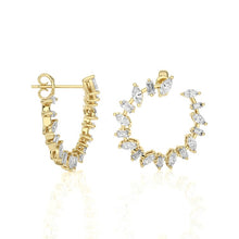 Multi Shape Alternating Diamond Earrings