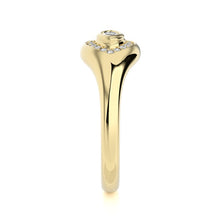 Evil Eye Marquise Signet Diamond Ring