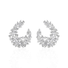 Multi Shape cluster Diamond Earrings