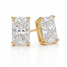 Lab Grown Radiant Cut Stud Earrings