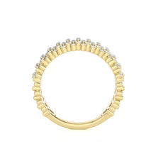 Baguette Art Deco Stackable Wide Diamond Ring