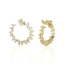 Multi Shape Alternating Diamond Earrings