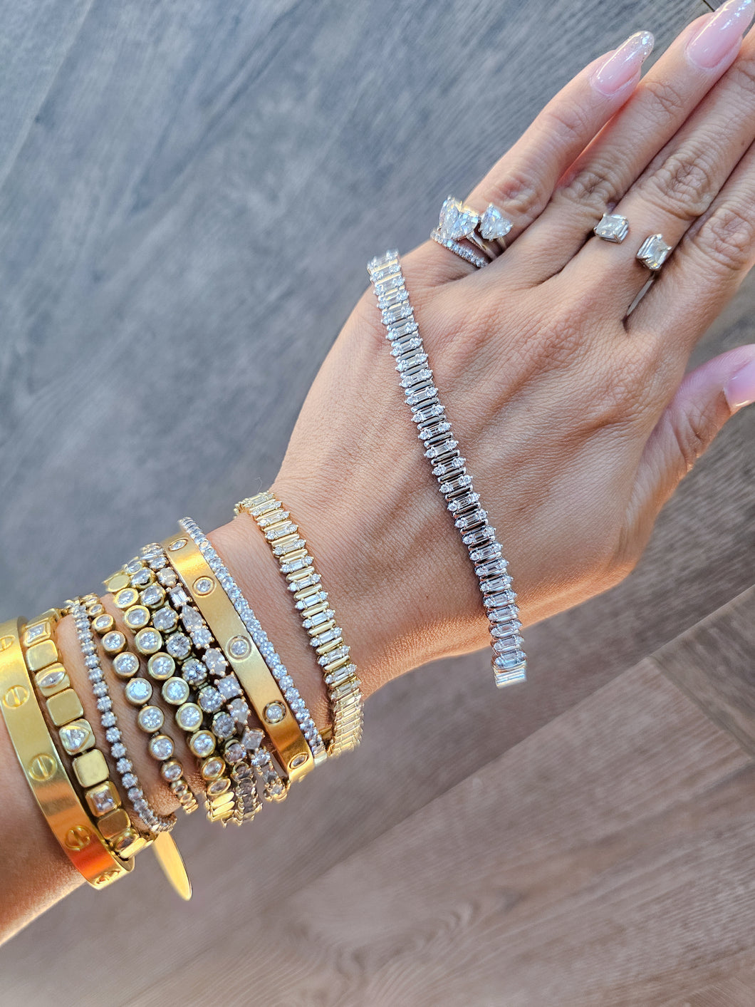 Baguette Diamond Tennis Bracelet