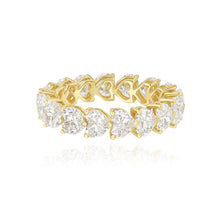 Lab Grown Heart Diamond Eternity Band