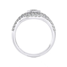 Evil Eye Marquise Pave Signet Diamond Ring
