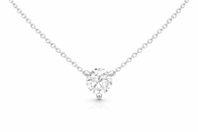 Diamond Solitaire Three Prong "Martini" Necklace