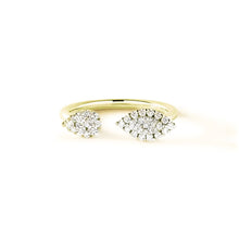 Open Shank Marquise Pear Diamond Accent Ring
