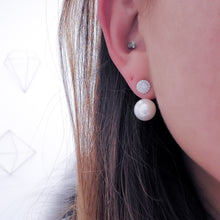 Round Cluster Halo Stud Earrings