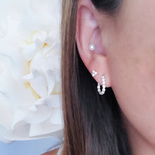 Inside-out Diamond Twist Hoop Earrings