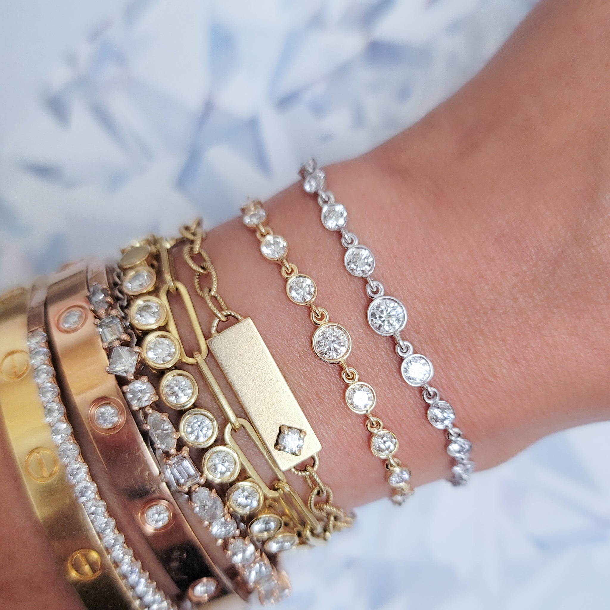 Diamond link bracelet Clearance