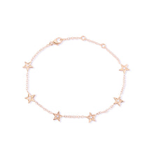 Celeste Diamond Star Station Bracelet ROSE GOLD