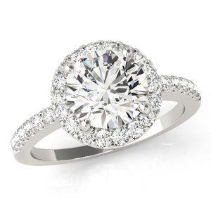 Halo Semi Mount diamond engagement ring Setting