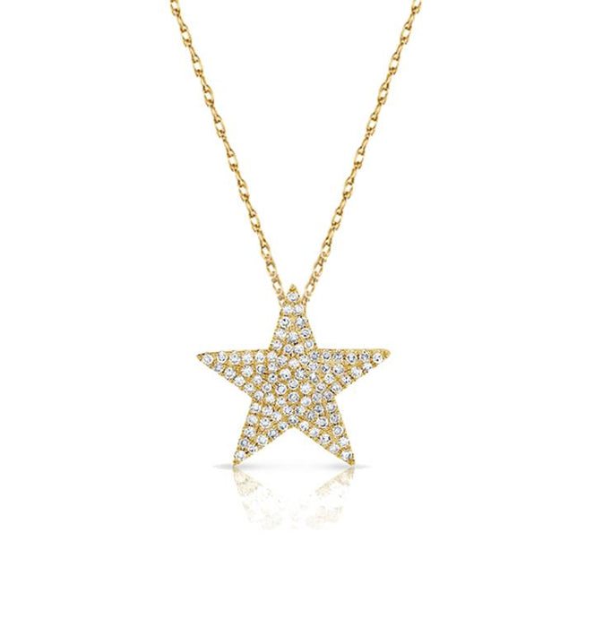 14K Diamond Star Necklace