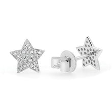 Large Star Diamond Earrings