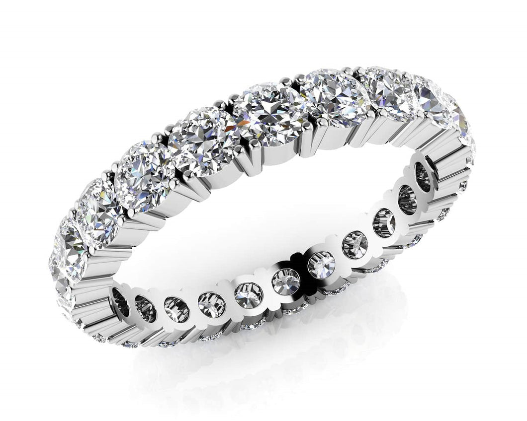 Classic Four Prong Eternity Diamond Band